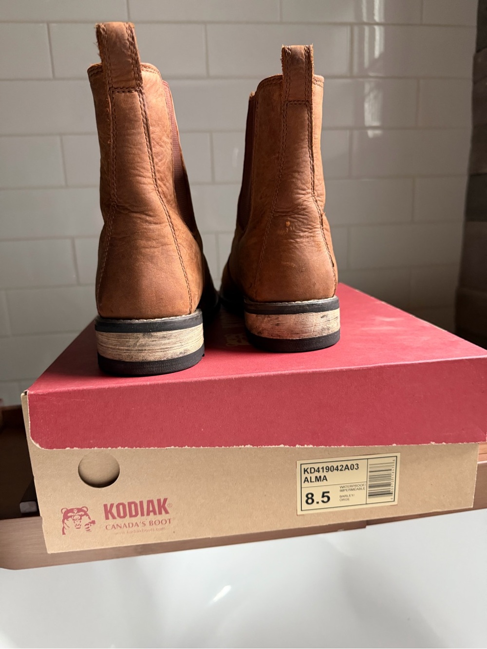 Kodiak Men's Tan Leather Chukka Boots